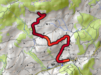 Obere Hostatt da Stalden via Obstaldenstrasse