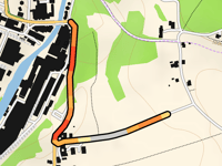 Obereck przez Alt-Lenzinger strasse