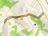Oberer Mühlweg vanuit Unterwart