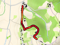 Oberer Waasenbergweg vanuit Grabersdorf