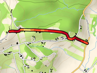 Oberer Waasenbergweg da Waasen am Berg