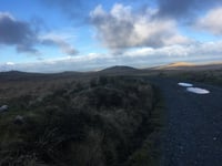 Okement Hill depuis Okehampton par Hart Tor