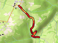 Oléac Dessus przez Chemin de la Fontaine