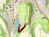 Oliver's Mount vanuit The Mere via Back Straight