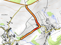 Op der Tomm from Lullange via Haaptstrooss