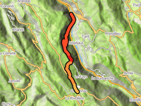 Ordonnaz da Tenay via Route de la Charrière