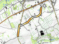 Oude Tiensebaan via Robbesrodestraat