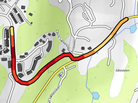 Øvre Sædalsvegen desde Sædalen