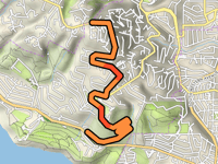 Crest Road von Palos Verdes Drive East