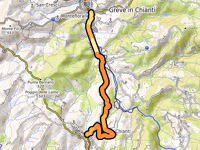 Panzano in Chianti da Greve in Chianti
