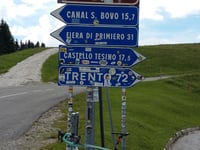 Passo Brocon from Castello Tesino