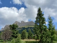 Passo Costalunga / Karerpass depuis Vigo di Fassa