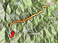 Passo Croce from Castelnuovo di Garfagnana