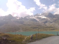 Paso de Bernina desde Tirano