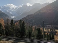 Paso de Bernina desde Tirano
