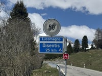 Paso de Lukmanier desde Blenio