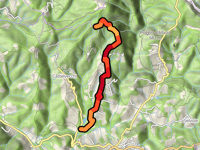Passo del Quercetino von Radda in Chianti via Volpaia