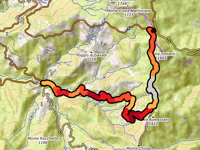 Passo del Tomarlo przez Alpicella d'Aveto