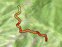 Passo del Varco ai Gioghi przez Via Panoramica del Pratomagno