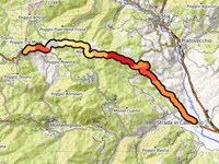 Passo della Consuma von Ponte d'Arno über Scarpaccia