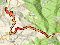 Passo della Consuma da Rufina via Diacceto