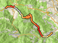 Passo della Consuma desde Strada in Casentino por Caiano