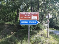 Passo della Crocetta desde Mezzano Scotti