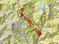 Passo della Forcella über Recroso