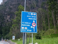 Passo dello Spluga da Chiavenna via Isola