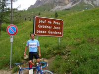 Passo Gardena from Plan de Gralba