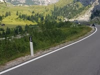Passo Gardena from Plan de Gralba
