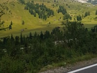 Passo Gardena from Plan de Gralba
