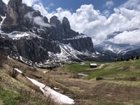 Passo Gardena from Plan de Gralba
