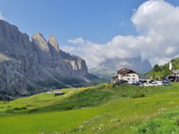 Passo Gardena from Plan de Gralba