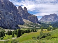 Passo Gardena depuis Plan de Gralba