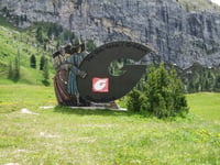 Passo Gardena from Plan de Gralba
