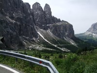 Passo Gardena from Plan de Gralba