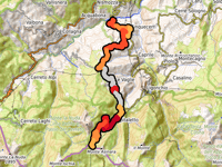 Passo di Pradarena über Via della Fossa