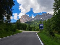 Passo Falzarego da Cortina d'Ampezzo