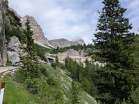 Passo Falzarego from Caprile