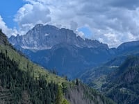 Passo Falzarego from Caprile