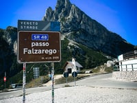 Passo Falzarego from Caprile