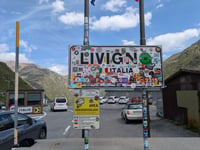 Passo Forcola di Livigno from Livigno