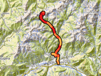 Passo Manghen von Castelnuovo über Carzano