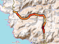 Passo Montecani vanuit Cala Domestica
