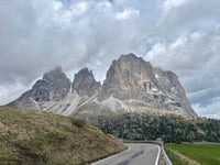 Passo Sella from Plan de Gralba
