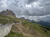 Passo Sella from Plan de Gralba