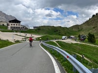 Passo Sella from Plan de Gralba
