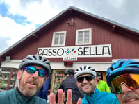 Passo Sella from Plan de Gralba