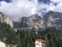 Passo Sella from Plan de Gralba